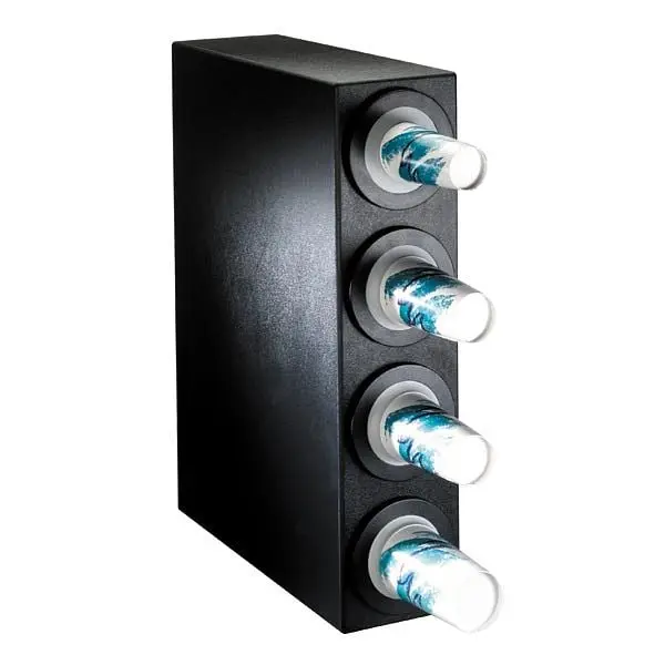 Dispense Strong Rite Countertop Cup Dispensing Cabinet (4) BFL-2F - Black Polystyrene, BFL-S-4BT Dispense Rite