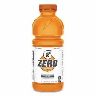 Gatorade Elite G Zero Sugar Ready-to-Drink Thirst Quencher, 20 oz, Bottle, Orange, 24/Case, 04318