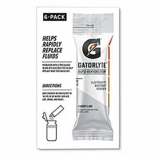 Gatorade Gatorlyte Rapid Rehydration Powder Stick, Watermelon, 16.9 oz, 6 sticks/pack, 8 Kit/Case, 05281
