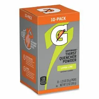 Gatorade Powder Stick, 1.23 oz Volume, Applicator, 16.9 oz Yield, Lemon Lime, 80/Carton, 04700