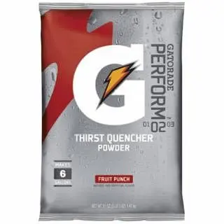 Gatorade G Series 02 Execute Thirst Quencher Instant Powder, 51 oz, Pouch, 6 gal Yield, Fruit Punch, 14/Case, 33690