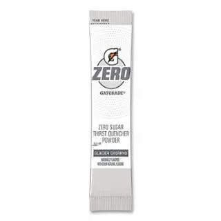 Gatorade G Zero Powder Stick, 0.10 oz Volume, 16.9 oz Yield, Glacier Cherry, 120/Case, 04458