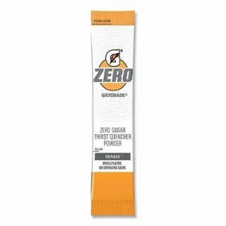 Gatorade G Zero Powder Stick, 0.10 oz Volume, 16.9 oz Yield, Orange, 120/Case, 04490