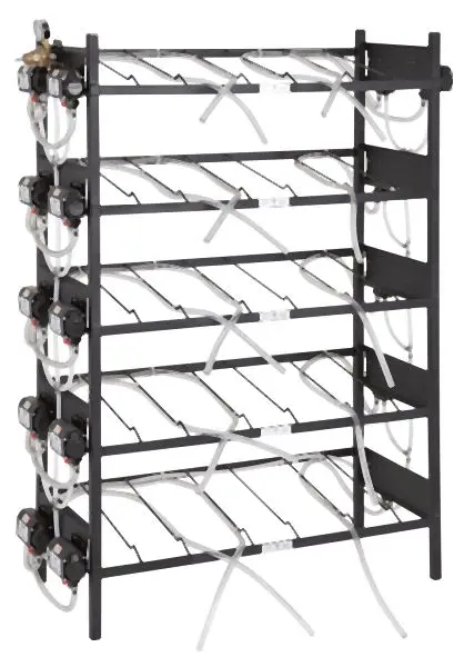 Lancer Organizational System Bib Rack 3X5, 12 Pumps 15 Boxes, 85-1803-3512