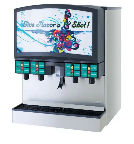 Lancer Upgraded Flavor Select 30 Cube Ice Beverage Dispenser, 85-14816-12