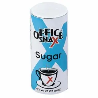 Office Safety Snax Sugar Canisters, 20 oz Canister, 24/Case, OFX00019CT Office Snax