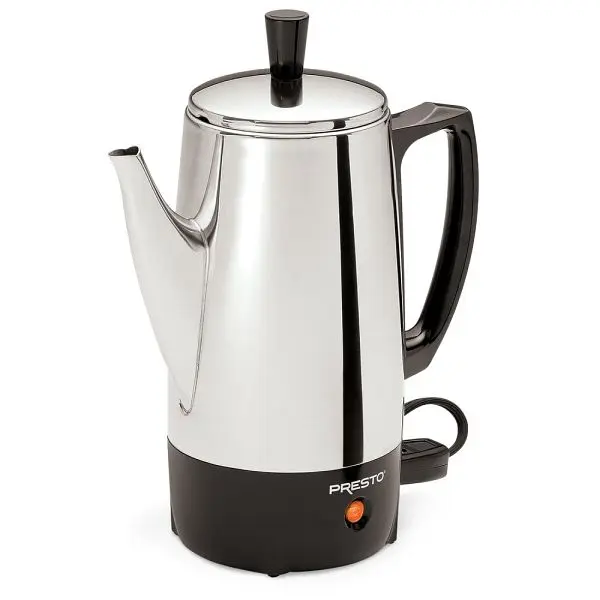 Presto Smooth 6-Cup Stainless Steel Coffee Maker, 02822
