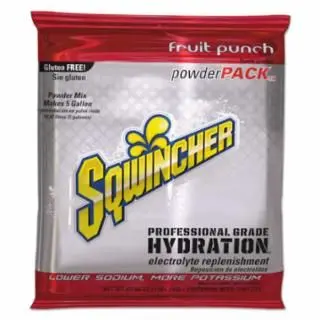 Sqwincher Adaptable Powder Packs, Fruit Punch, 47.66 Oz, Pack, Yields 5 Gal, Quantity: 16 pieces, 159016405