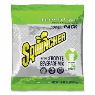 Sqwincher Improved Powder Packs, Lemon-Lime, 9.53 Oz, Yields 1 Gal, Quantity: 80 pieces, 159016008