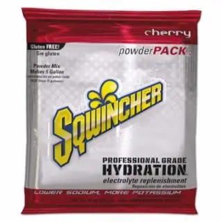 Sqwincher Large Powder Bundles, Cherry, 47.66 Oz, Pack, Yields 5 Gal, Quantity: 16 pieces, 159016401