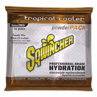 Sqwincher Powder Collections, Tropical Cooler, 23.83 Oz, Yields 2.5 Gal, 159016049