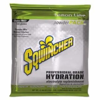 Sqwincher Powder Pack, Lemon-Lime, 47.66 Oz, Pack, Yields 5 Gal, Quantity: 16 pieces, 159016408