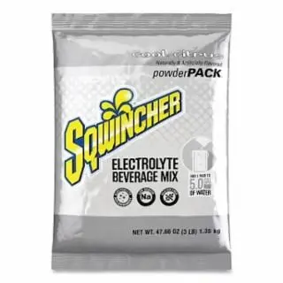 Sqwincher Powder Packages, Cool Citrus, 47.66 Oz, Yields 5 Gal, Quantity: 16 pieces, 159016402