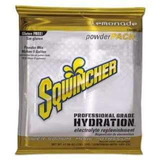 Sqwincher Powder Packs, Lemonade, 47.66 Oz, Pack, Yields 5 Gal, Quantity: 16 pieces, 159016403