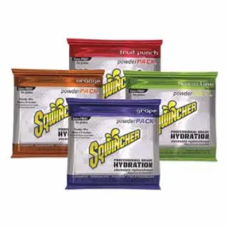 Sqwincher Powder Set, Assorted Pack, 23.83 Oz, Pack, Yields 2.5 Gal, 159016044