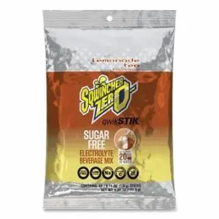 Sqwincher Qwik Stik Zero Sugar, 0.11 Oz, Pack, Yields 20 Oz, Lemonade Tea, Quantity: 10 pieces, 159060098
