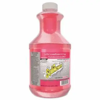 Sqwincher Top-Tier Liquid Concentrate, 64 Oz, Bottle, Yields 5 Gal, Strawberry Lemonade, 159030319
