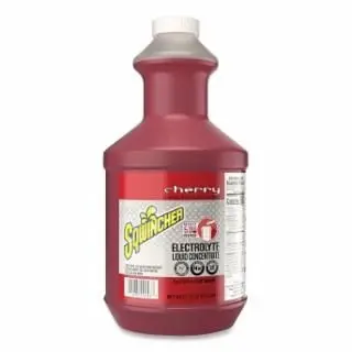 Sqwincher Updated Liquid Concentrate, 64 Oz, Bottle, Yields 5 Gal, Cherry, Quantity: 6 Bottles, 159030321