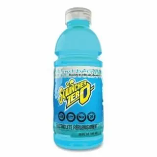 Sqwincher Zero Ready-To-Drink, 20 Oz, Wide-Mouth Bottle, Mixed Berry, Quantity: 24 Bottles, 159030804