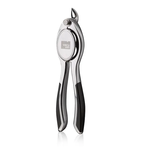 Vacu Non-Toxic Vin Champagne Bottle Opener, Polished Chrome Coating, 68625606 Vacu Vin