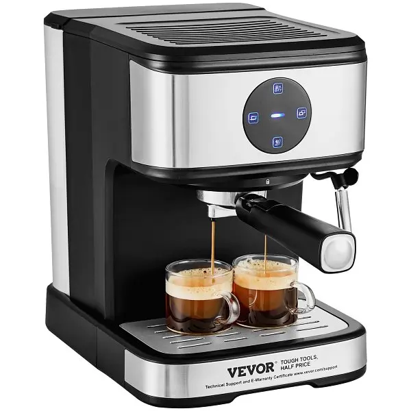 VEVOR Espresso Machine, 15 Bar Coffee & Espresso Maker Milk Frother Sgroup Wand, BZDYSKFJJCKABFA80V1