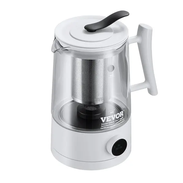 VEVOR Hydrogen Water Pitcher Generator, 1.5 L / 52.8 oz Large Flat Capacity Hydrogen Generator Water Kettle, SPE & PEM...