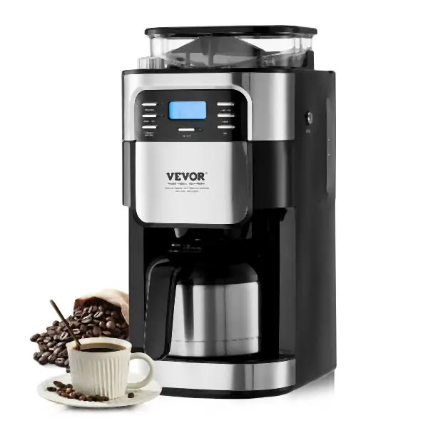 VEVOR Non-Toxic 8-Cup Coffee Maker Drip Coffee Machine 24-Hour Timer Auto Brew, ZCKYMCZKFJ12JDRU9V1