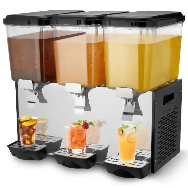 VEVOR Original Commercial Beverage Dispenser 18L x 3, 512W, SYYLJJBSJXS1XCB5NV1