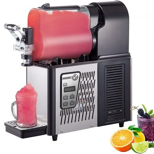 VEVOR Performance 3L Commercial 330W Slushy Machine, Daiquiri Machine, Stainless Steel Home Slush Machine, Single Bowl Fro...