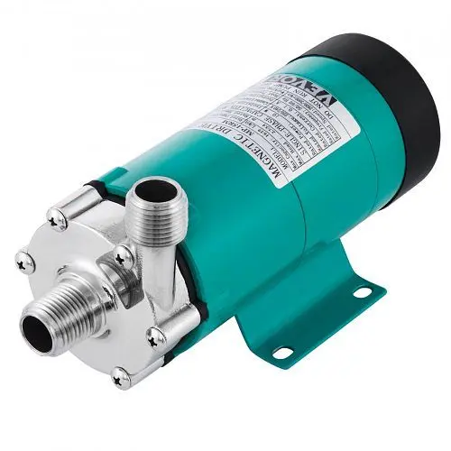 VEVOR Protected Magnetic Brewing Beer Pump Food Grade Stainless Steel Head 1/2" MPT, PJBMP-15RP0000001V1