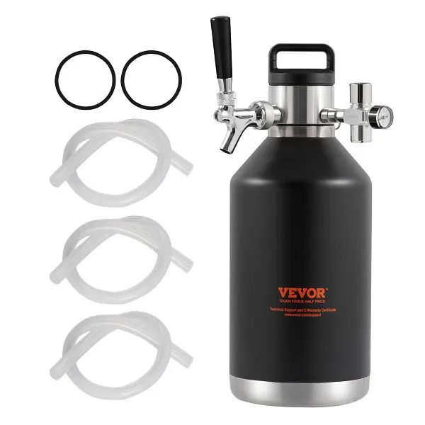 VEVOR Quick-Connect Beer Growler Thread Former System, 8.3 x 8.3 x 15.7 inches, MNPJTHSY128OZG02SV0