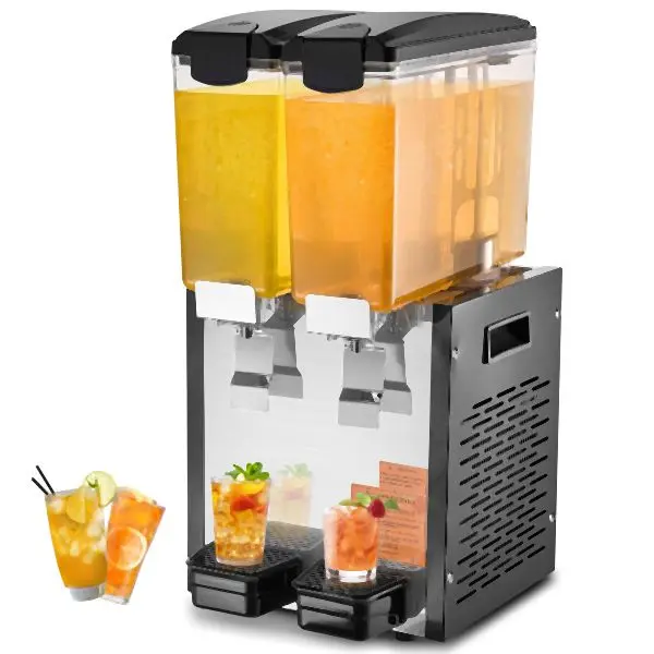 VEVOR Safe Commercial Beverage Dispenser 10L x 2, 270W, SYYLJJBSJXS1LN0XAV1
