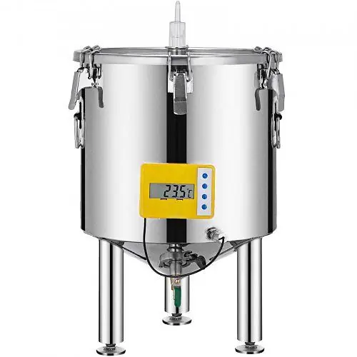 VEVOR 13.2 Gal/ 50L 304 Stainless Steel Conical Bottom Fermenter 24.4" Height, JT53L000000000001V0
