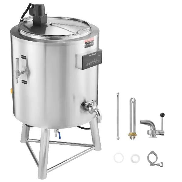 VEVOR Commercial Milk Pasteurization Machine 100L Pasteurizer Milk Sterilization, LDSBSSJJ100LPP7JIV7
