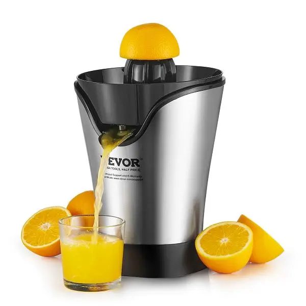 VEVOR Electric Citrus Juicer, Tangerine Juice Squeezer One Juicing Cone, DDNCJ100WWBX82BLJV1