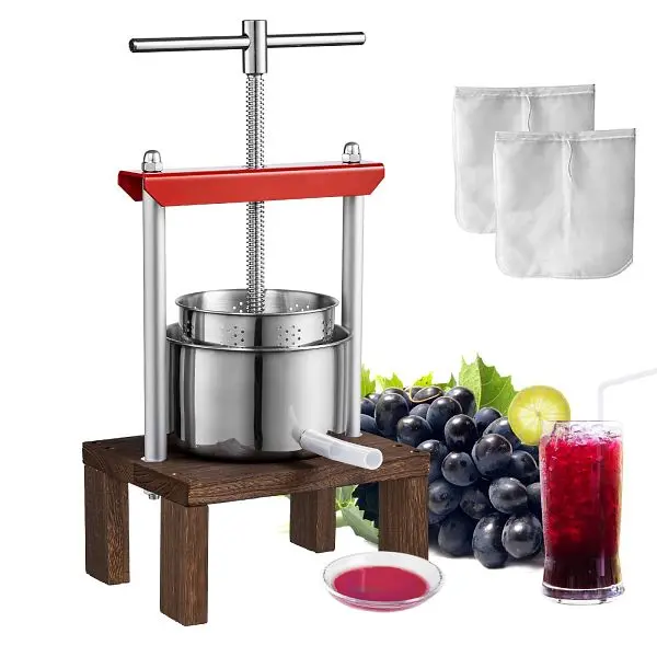 VEVOR Fruit Wine Press, 0.53 Gallon/2L, 18.3in Height, TSGJYZJMXJ2LTCGH1V0