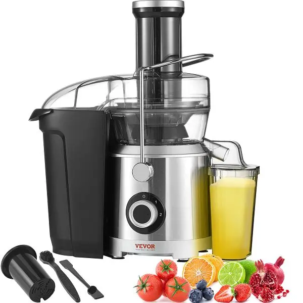 VEVOR Juicer Machine, 1000W Motor Centrifugal Juice Extractor, LXGSZZJS1000W23DSV1