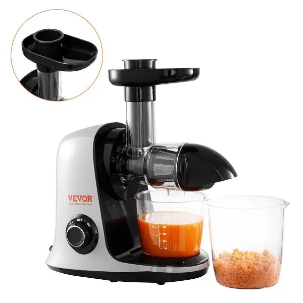 VEVOR Sleek Slow Masticating Juicer, Cold Press Juicer Machine Reverse Function, WSYZJ150WDK6QCUVEV1