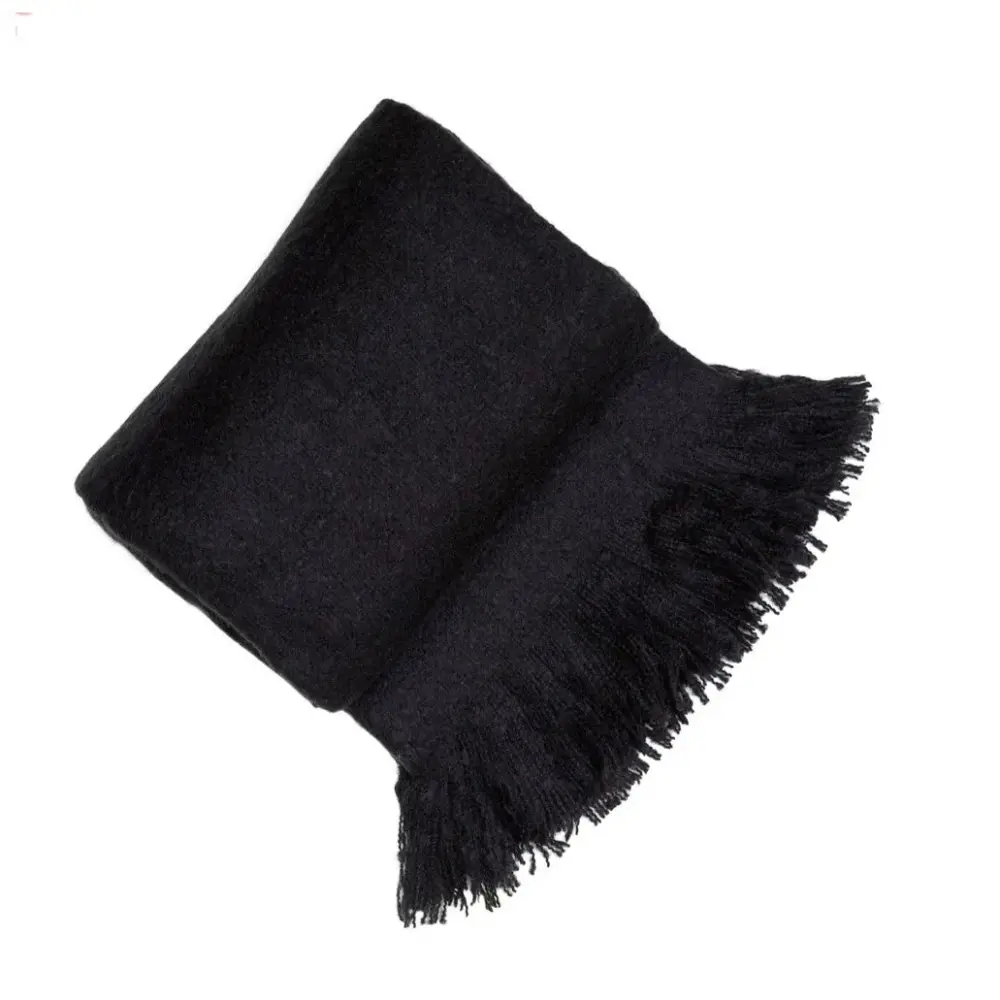 Hypoallergenic Organic Serena Throw - Charcoal