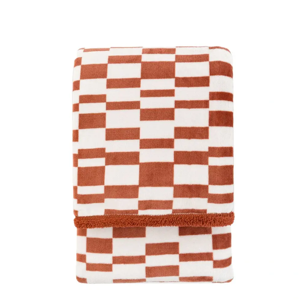 Lohko Sherpa Throw - Nutmeg | Soft & Cozy | Machine Washable