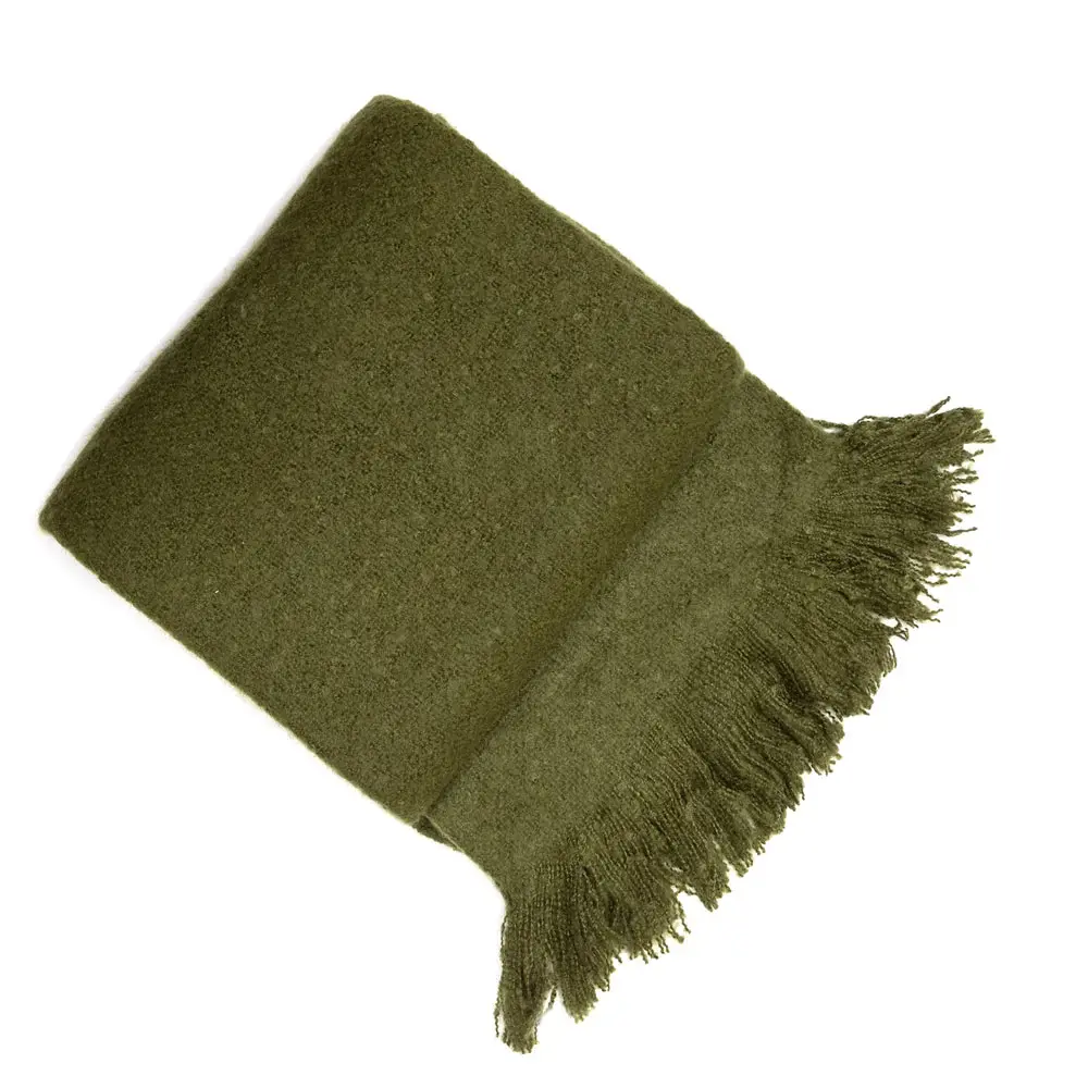 Luxury Plush Serena Throw - Olive