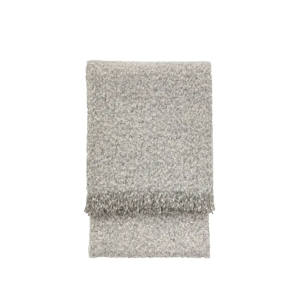 Premium Weighted Melange Acrylic Throw - Airy Grey