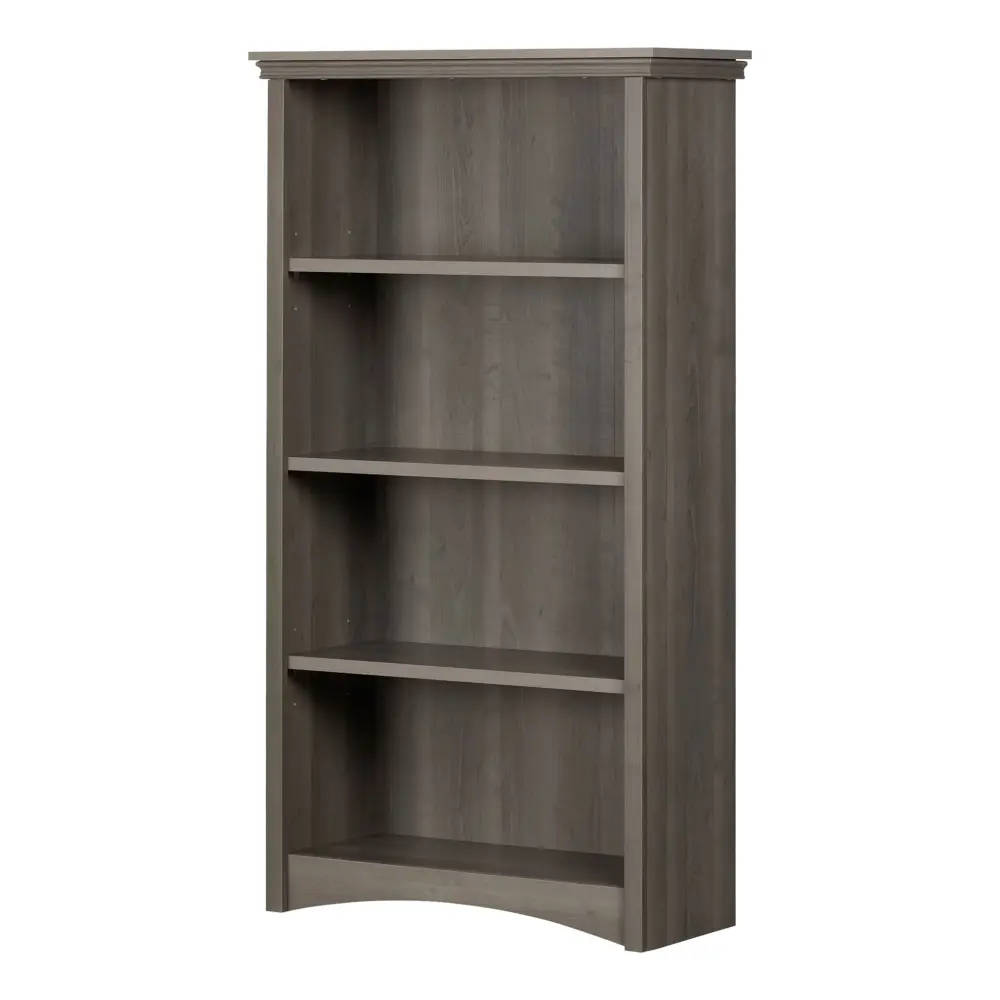 4-Shelf Bookcase - Gascony Pewter Maple Keyboard Tray