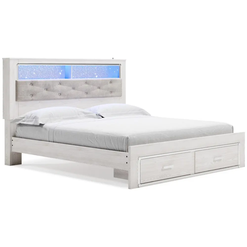 Diamond Modern Furniture Exclusive Design Altyra King Bookcase Bed Storage B2640-69/B2640-56S/B2640-95