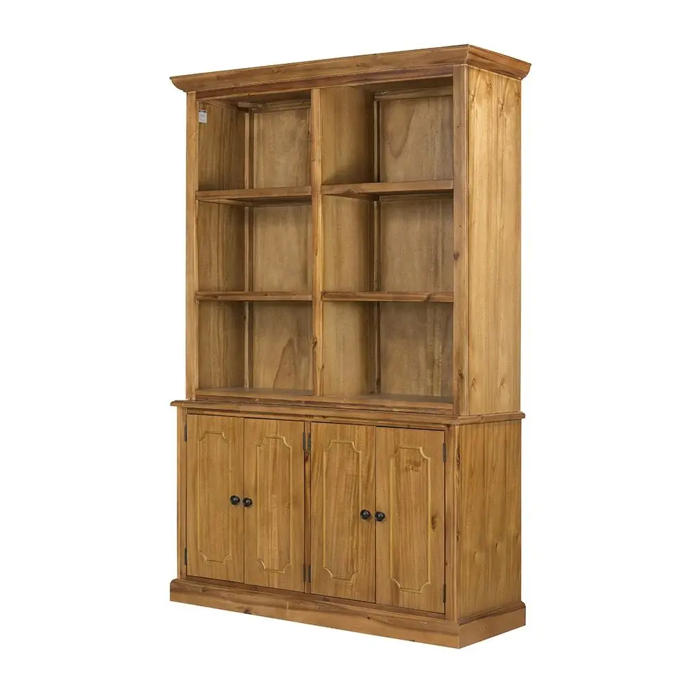 Dual Monitor French Country Wood Cabinet