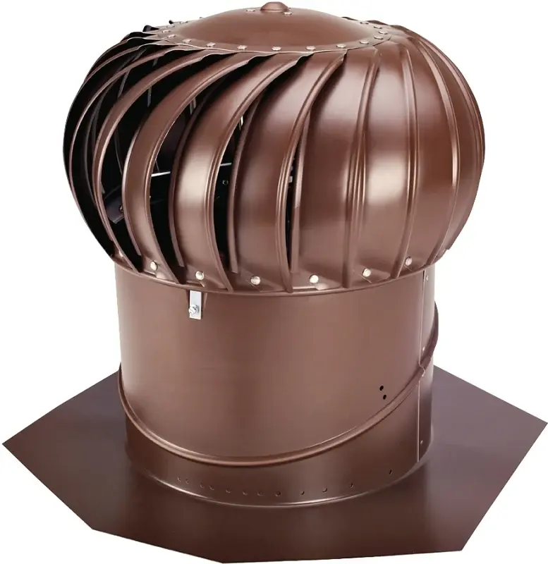 Lomanco Whirlybird BIB-14-BR Turbine Ventilator, 14 Dia Throat, Aluminum, Cocoa