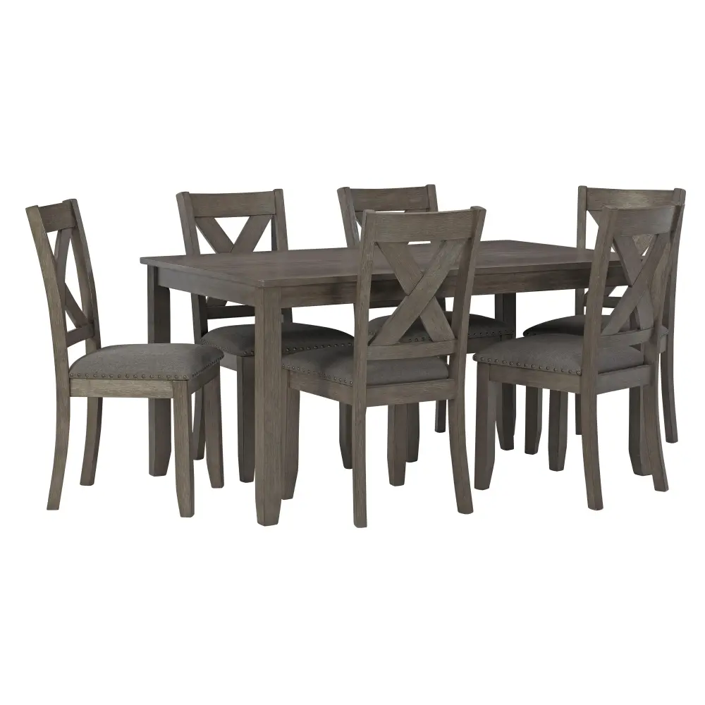 Diamond Present-day Furniture Exclusive Design Caitbrook 7 pc Dinette D388-425