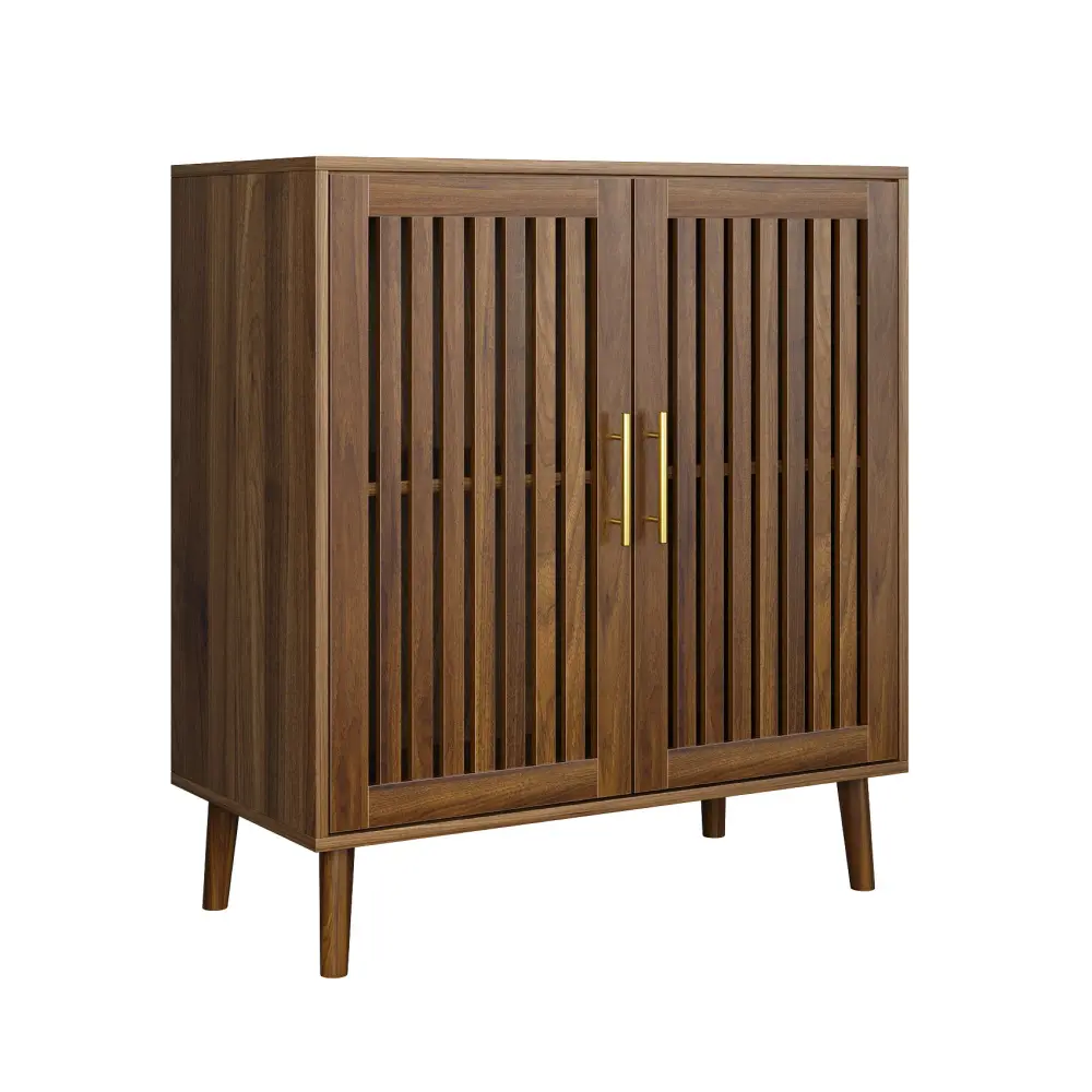 Grille Striped Sideboard Buffet Cabinet Storage