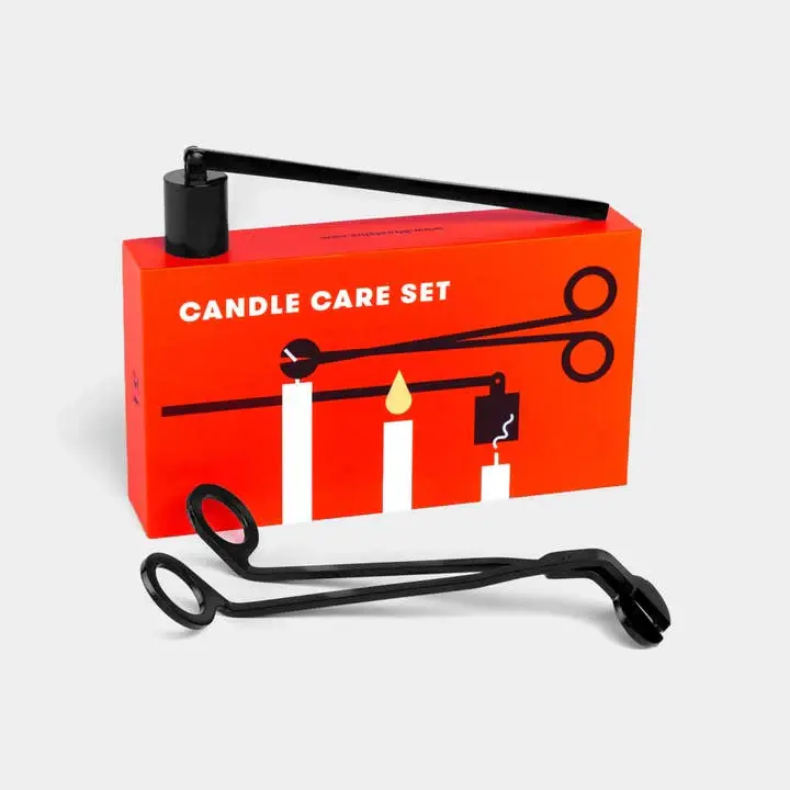 Candle Care Set - Stain-proof Steel Snuffer & Wick Trimmer
