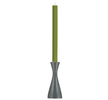 Wooden Candle Holder, Medium, Gunmetal Charcoal